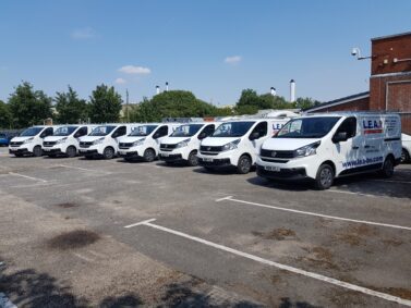 l.e.a building services build a bright future with new fleet of fiat talento vans