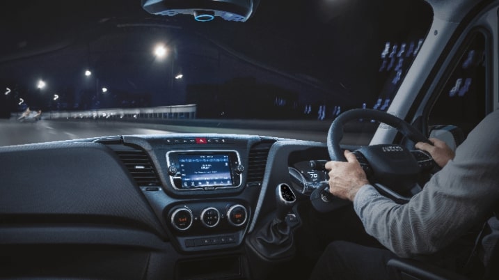 Man driving IVECO Daily